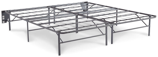 Better Than a Boxspring gray 2-piece split king foundation angled view