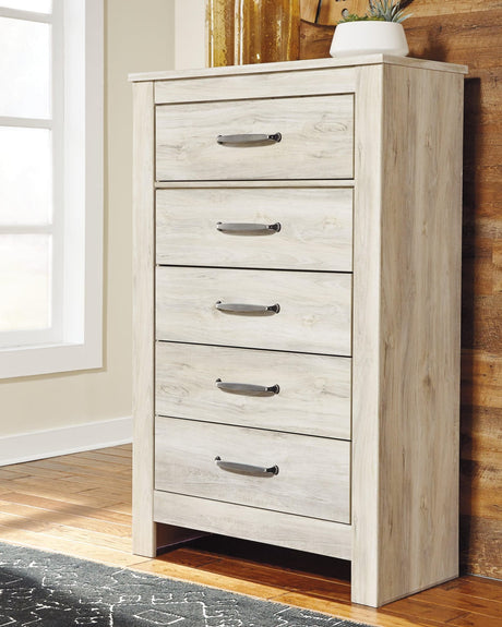 Bellaby Whitewash Chest of Drawers front view
