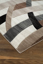 Jacinth Multi 6'6" x 9'6" rug vibrant geometric design laid flat