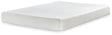 Chime 8-Inch Full Memory Foam Mattress white cover side view