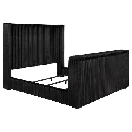 Centergrove Queen Upholstered Wingback TV Bed front view