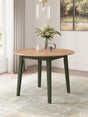 Gesthaven Natural Green Dining Drop Leaf Table front view