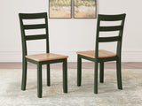 Gesthaven Natural Green solid wood dining chair front angle