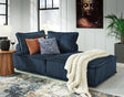 Bales Navy 2-Piece Modular Sectional Sofa main angled front view