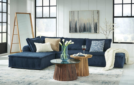 Bales Navy 4-Piece Modular Sectional Seating main front view
