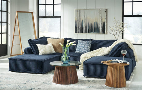 Bales Navy 5-Piece Modular Sectional Sofa, main angle view
