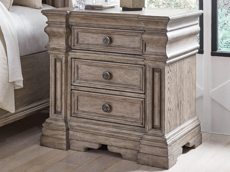 Blairhurst Light Grayish Brown Traditional Nightstand front view