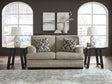 Stonemeade Taupe Chenille Loveseat front view