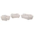 Destino 3-piece chenille sofa set in greige, main view
