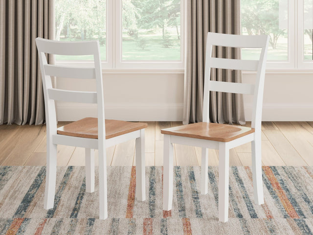 Gesthaven Natural White dining chair front angle