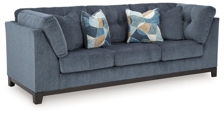 Main view of Maxon Place Navy Chenille Sofa with navy upholstery