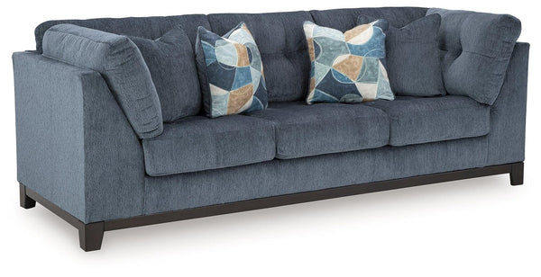 Main view of Maxon Place Navy Chenille Sofa with navy upholstery