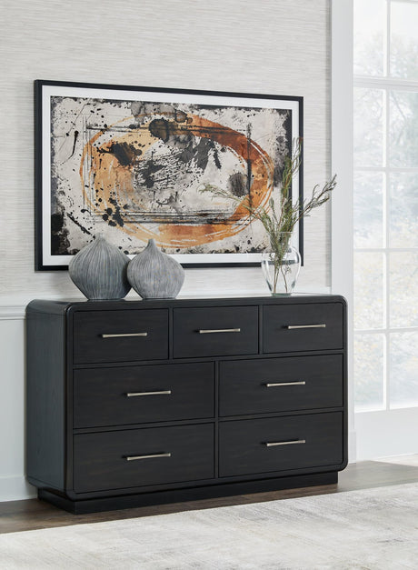 Rowanbeck Black Dresser angled view