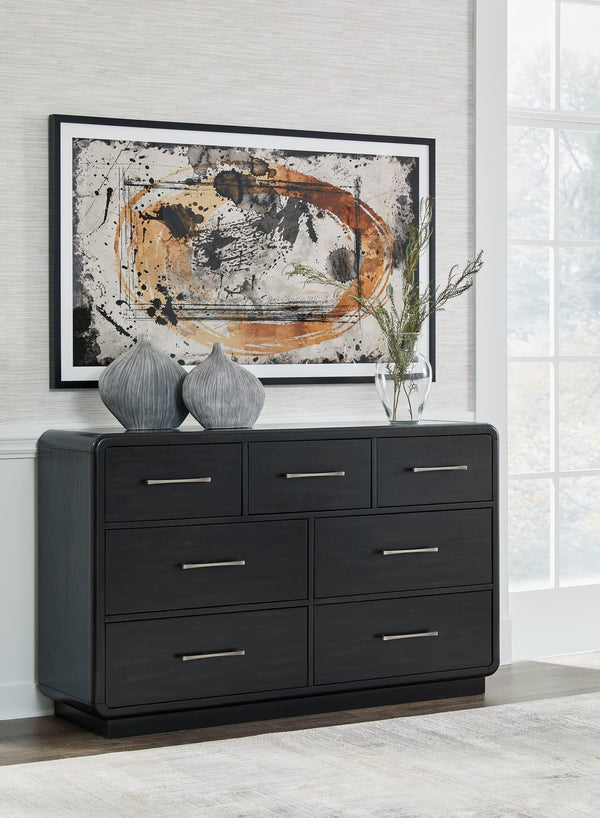 Rowanbeck Black Dresser angled view