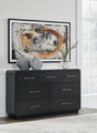 Rowanbeck Black Dresser angled view
