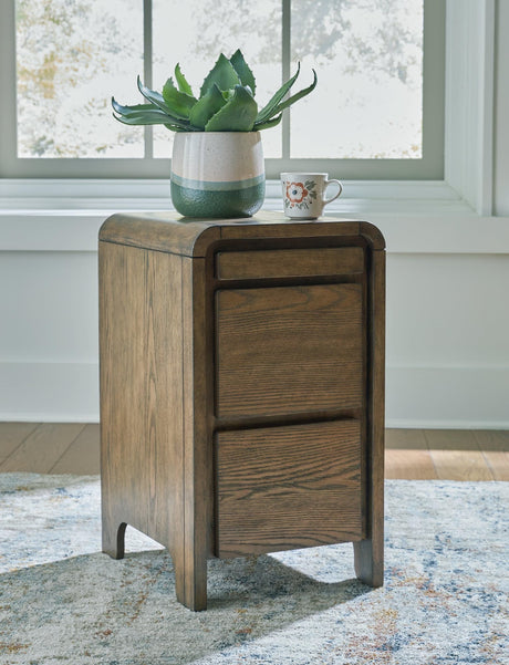 Jensworth Brown Accent Table front view