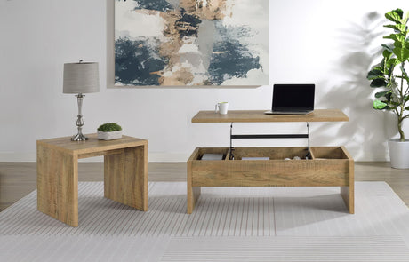 Canoga Mango 2-piece Lift-Top Coffee and End Table set front view