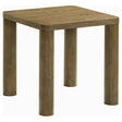 Castlewood Brown Oak Engineered Wood Accent Side Table front view