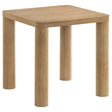 Castlewood Light Oak Engineered Wood Accent End Table front view