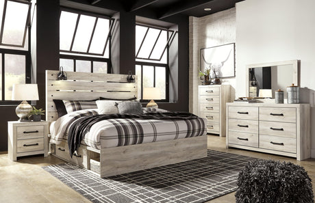 Cambeck Whitewash Panel Storage Bedroom Set bed main view