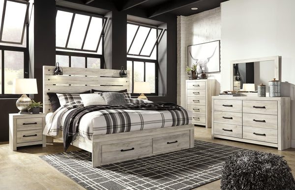 Cambeck Whitewash Panel Bedroom Set main view