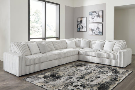 main view of Stupendous Alloy Velvet 4-Piece Sectional sofa