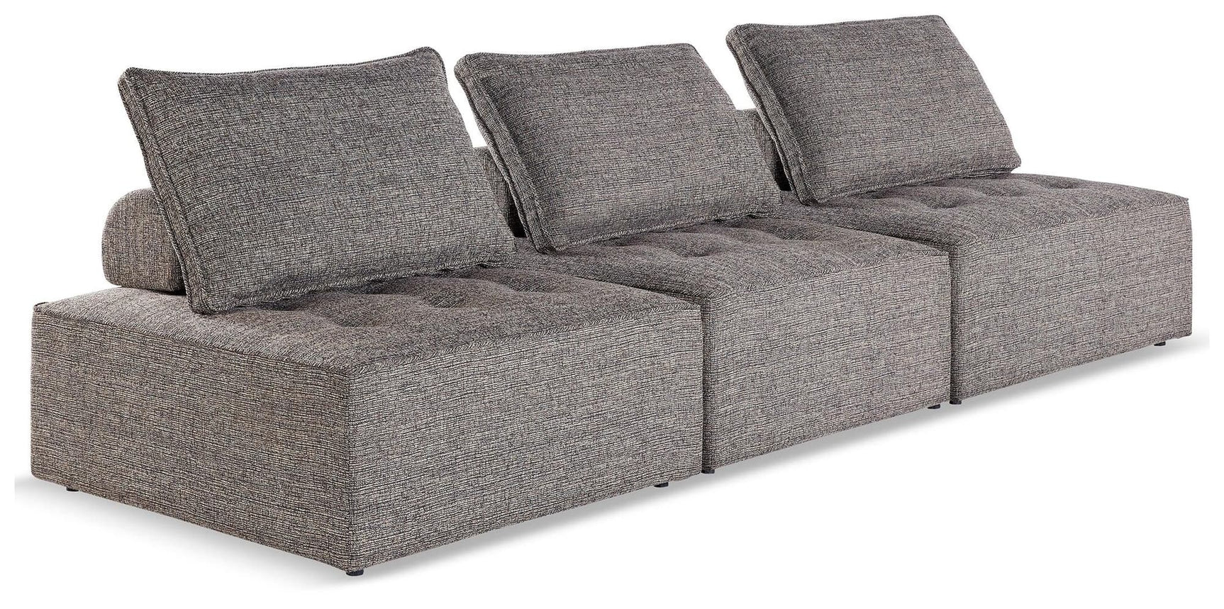 Bree Zee Brown 3-Piece Outdoor Modular Seating by Ashley, front angle