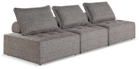 Bree Zee Brown 3-Piece Outdoor Modular Seating by Ashley, front angle