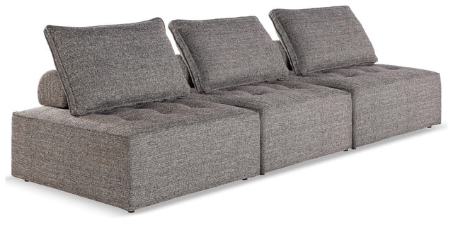 Bree Zee Brown 3-Piece Outdoor Modular Seating by Ashley, front angle