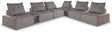 Bree Zee Brown 8-Piece Outdoor Modular Seating front view