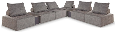 Bree Zee Brown 8-Piece Outdoor Modular Seating front view