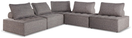 Bree Zee Brown 5-Piece Outdoor Modular Seating front view