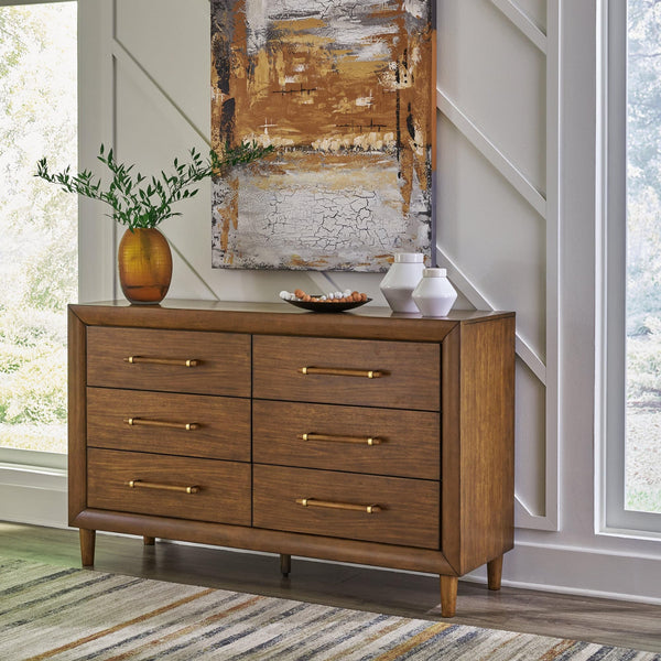 Lyncott Brown Dresser front angle