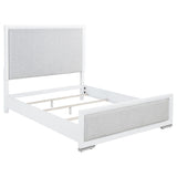 Gracemont 57-inch queen fabric upholstered panel bed front view