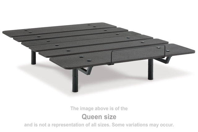 Ashley Cosmic Power Base full adjustable bed base, front angle view