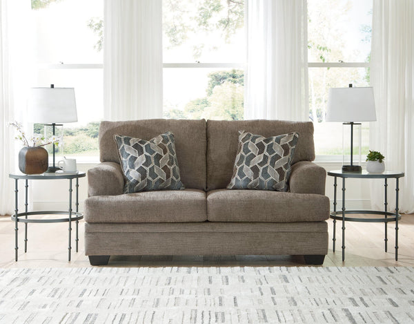 Stonemeade Nutmeg Chenille Loveseat side view