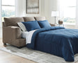 Stonemeade Nutmeg Chenille Queen Sofa Sleeper front angle view