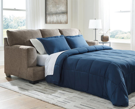 Stonemeade Nutmeg Chenille Queen Sofa Sleeper front angle view