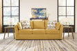 Keerwick Sunflower Chenille Sofa main front angle