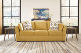 Keerwick Sunflower Chenille Sofa main front angle