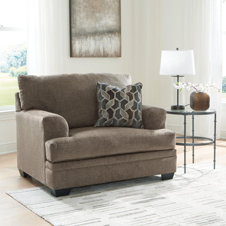 Stonemeade Nutmeg Chenille Oversized Chair front view