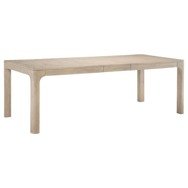 Solano 90-inch extension dining table weathered mango, angled front view