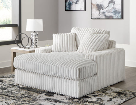 Stupendous Alloy Velvet Oversized Chaise lounge front angle view