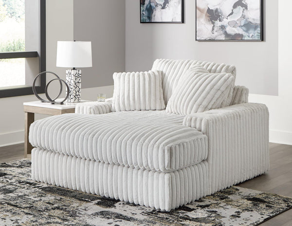 Stupendous Alloy Velvet Oversized Chaise lounge front angle view