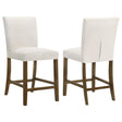 Paxton Beige Upholstered Counter Height Dining Chair front view