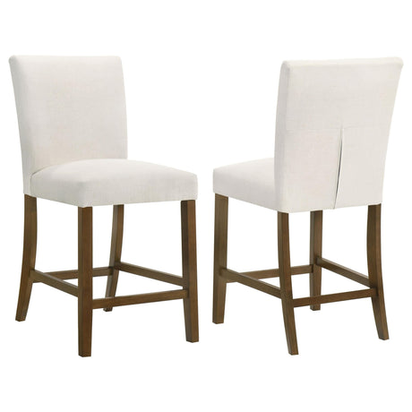 Paxton Beige Upholstered Counter Height Dining Chair front view