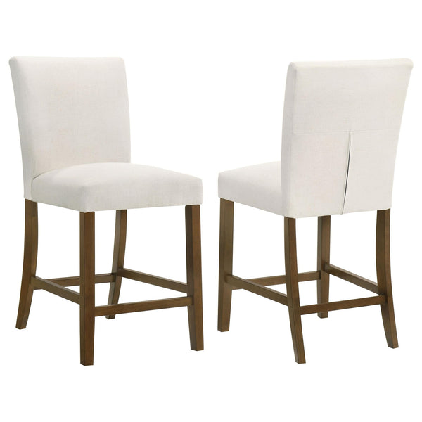 Paxton Beige Upholstered Counter Height Dining Chair front view