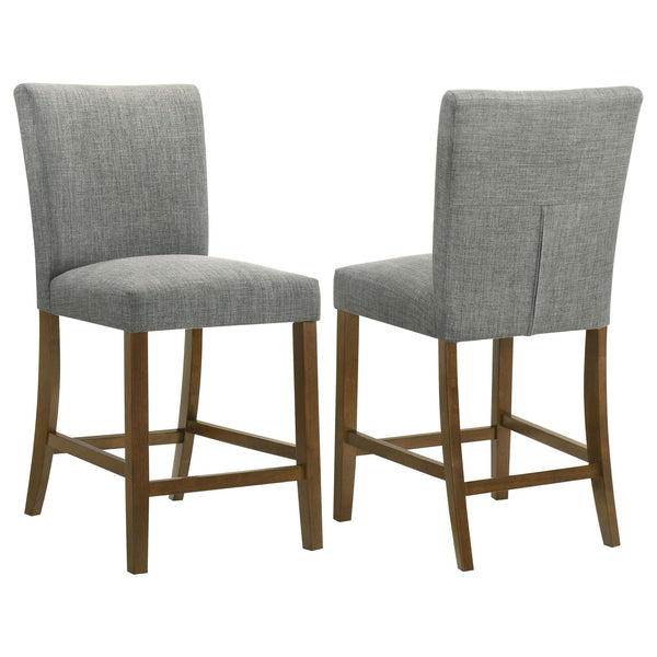 Paxton Grey Upholstered Counter Height Dining Chair front view