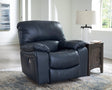 Leesworth Ocean Leather Power Recliner front view