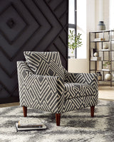 Morrilton Next-Gen Nuvella Natural Charcoal Accent Chair front view